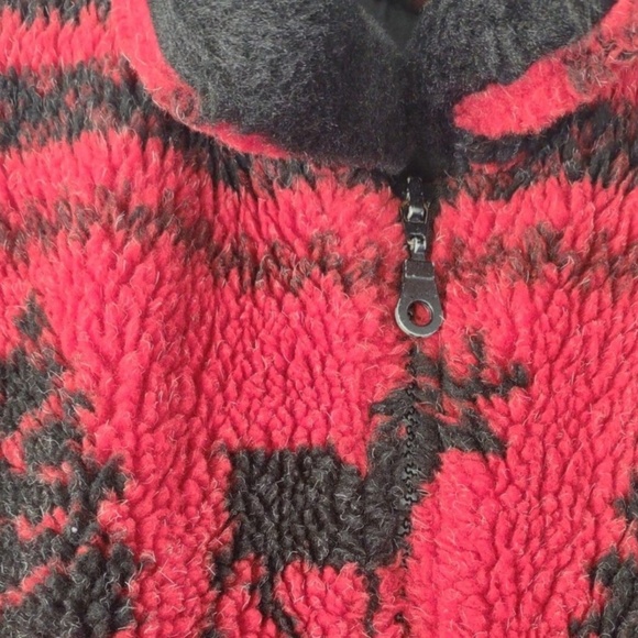 LANE BRYANT Woman’s Plus 22-24 Classic Red/Black Fleece/Lightweight Jacket. - Picture 2 of 5